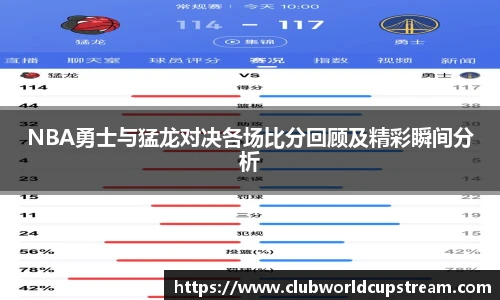 NBA勇士与猛龙对决各场比分回顾及精彩瞬间分析